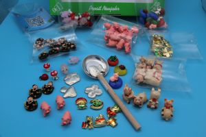 Neujahrsglücksbox groß 20x15x4 cm 95 Teilig 