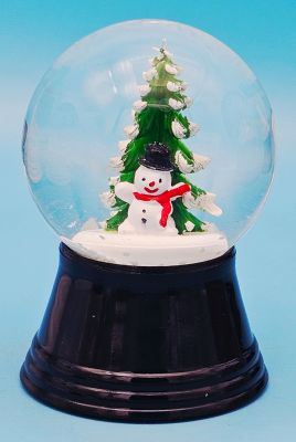 45 P Schneemann mit Baum