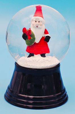 45 P Santa mit Kranz