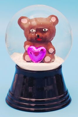 45 P Teddy mit Herz Pink