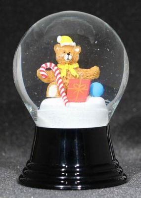 80 P Teddy mit Geschenk und Zuckerstange