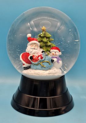 120 P Santa mit Schneemann